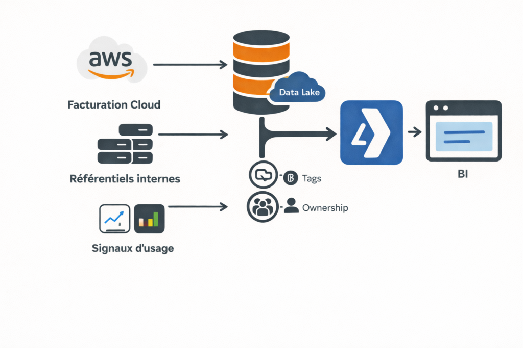 Illustration : Une architecture data-driven au service du business